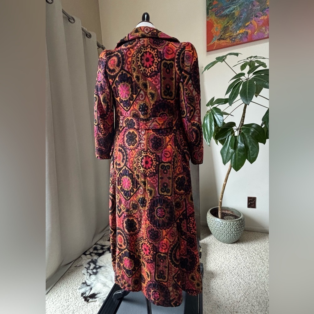 Saks Fifth Avenue Vintage Paisley Brocade Opera Coat β¨ππ§₯ - Picture 7 of 11